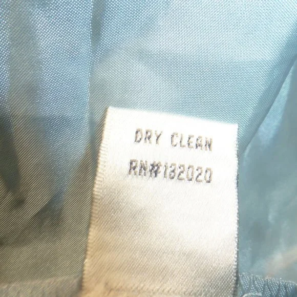 Easter Sale Simply Liliana Lace Dress Sz 12 Blue Sleeveless Fit Flare Satin Tie - Picture 9 of 9